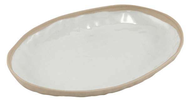 Oval plate BLANC